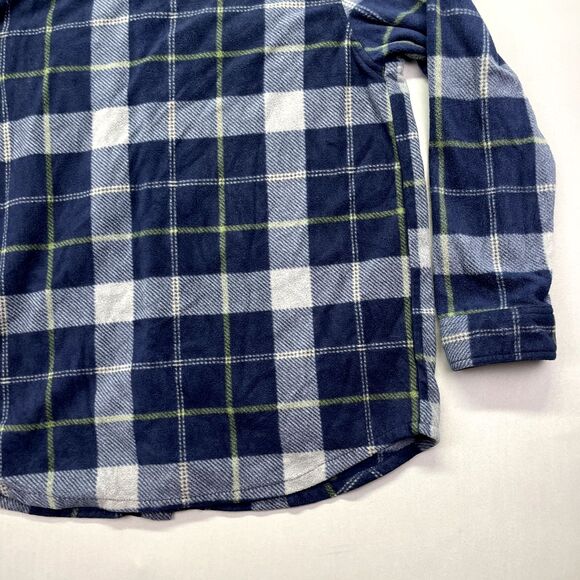Freedom Foundry Size L Blue Long Sleeve Button Down Shirt Plaid Men Flannel - Picture 12 of 14